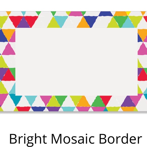 50 Mosaic Border Enclosure Cards PRICE IS FIRM - Picture 2 of 2